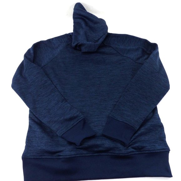Women's Navy Blue Under Armor Pullover Hoodie size M preowned - Picture 4 of 4